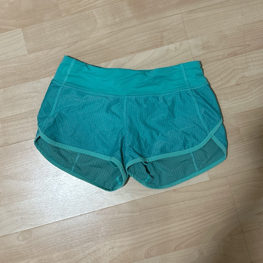 lululemon athletica Turquoise Athletic Shorts